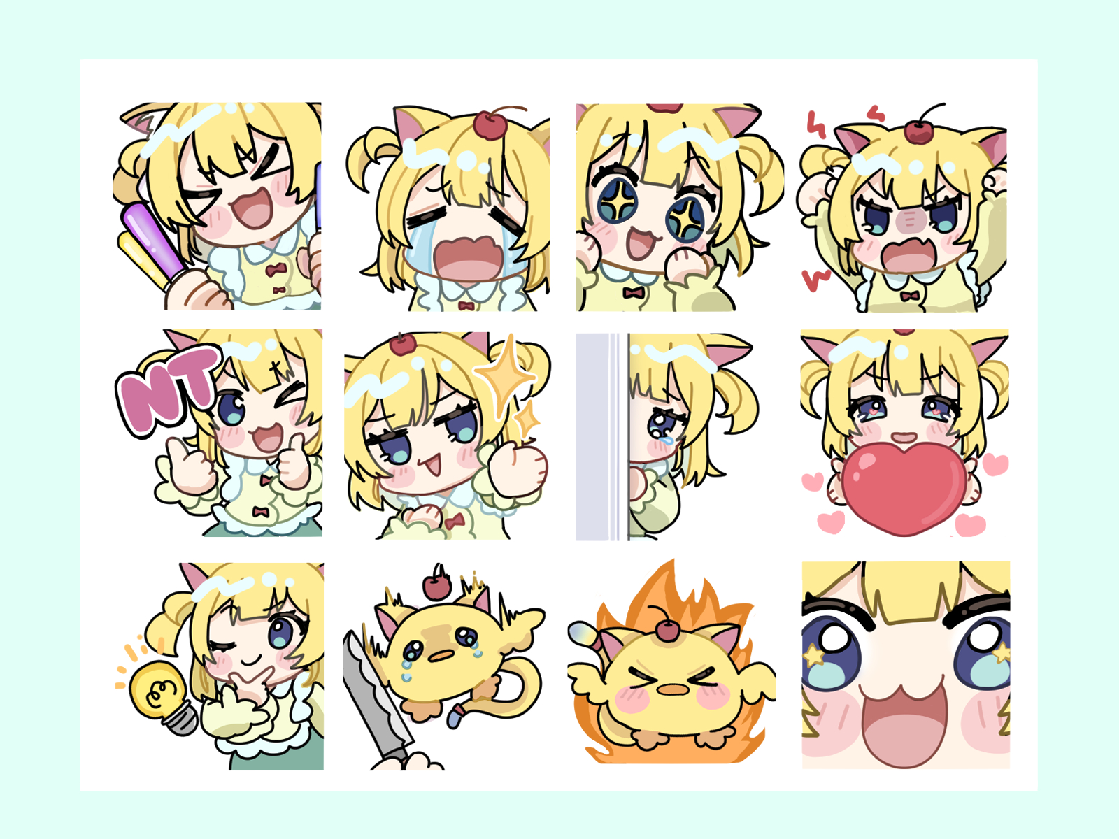 ちぇり ミニキャラスタンプ風